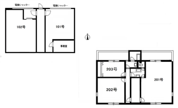 1階2階間取り図
